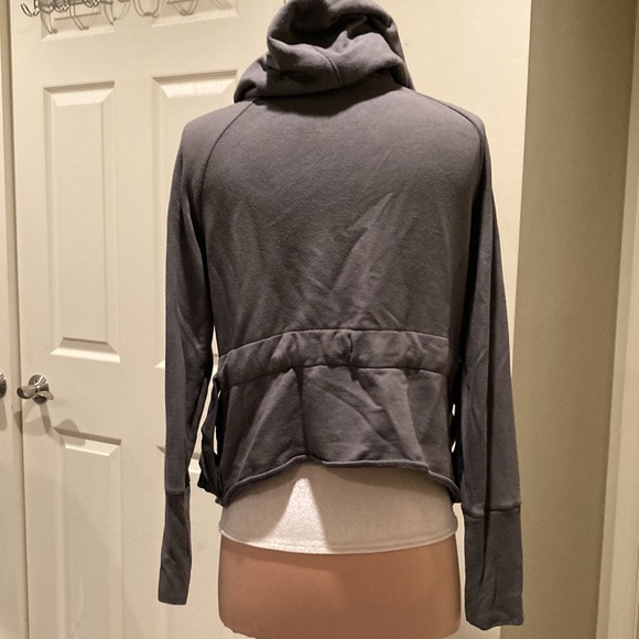 Athleta fleece hooded cardigan, Sz S - Picture 3 of 3